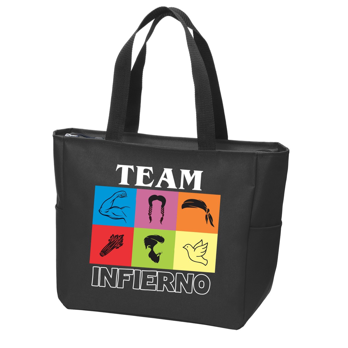 Team Infierno Zip Tote Bag
