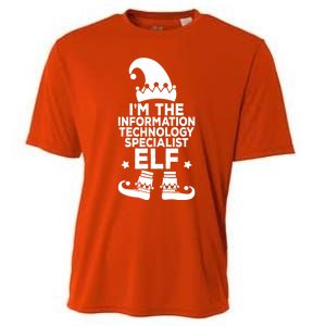 The Information Technology Specialist Elf Matching Christmas Meaningful Gift Cooling Performance Crew T-Shirt