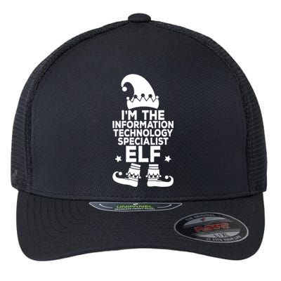 The Information Technology Specialist Elf Matching Christmas Meaningful Gift Flexfit Unipanel Trucker Cap