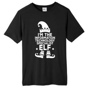 The Information Technology Specialist Elf Matching Christmas Meaningful Gift Tall Fusion ChromaSoft Performance T-Shirt