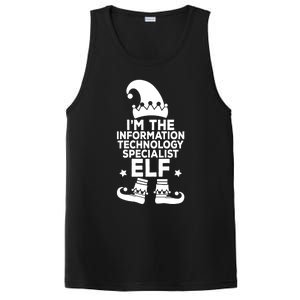 The Information Technology Specialist Elf Matching Christmas Meaningful Gift PosiCharge Competitor Tank