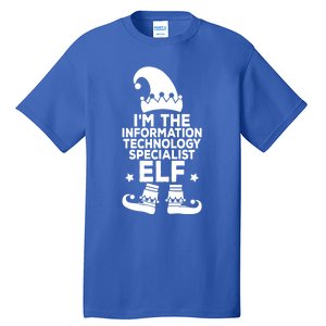 The Information Technology Specialist Elf Matching Christmas Meaningful Gift Tall T-Shirt