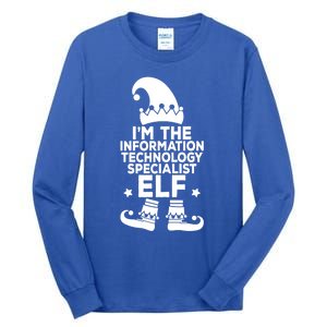 The Information Technology Specialist Elf Matching Christmas Meaningful Gift Tall Long Sleeve T-Shirt