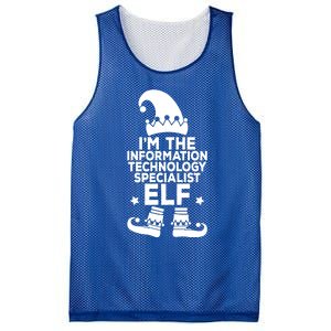 The Information Technology Specialist Elf Matching Christmas Meaningful Gift Mesh Reversible Basketball Jersey Tank