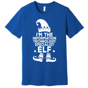 The Information Technology Specialist Elf Matching Christmas Meaningful Gift Premium T-Shirt