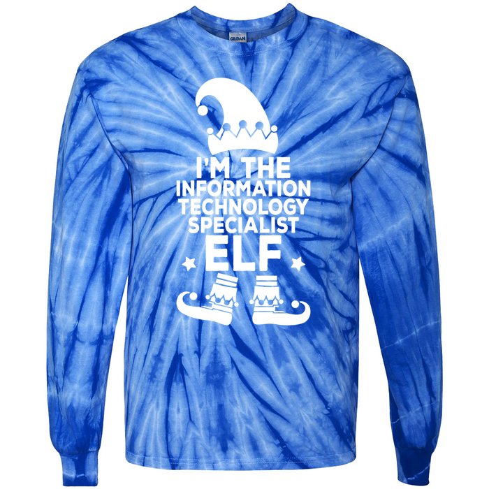 The Information Technology Specialist Elf Matching Christmas Meaningful Gift Tie-Dye Long Sleeve Shirt