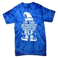 The Information Technology Specialist Elf Matching Christmas Meaningful Gift Tie-Dye T-Shirt