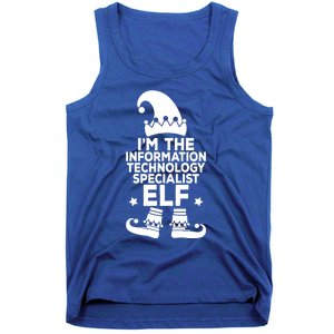 The Information Technology Specialist Elf Matching Christmas Meaningful Gift Tank Top