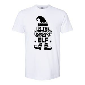 The Information Technology Specialist Elf Matching Christmas Meaningful Gift Softstyle CVC T-Shirt