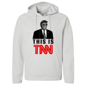 This Is TNN Funny Trump This Is TNN Performance Fleece Hoodie