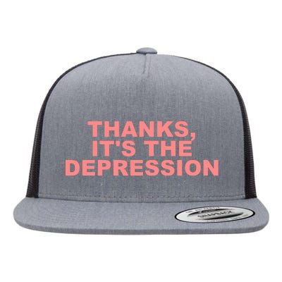 Thanks ItS The Depression Flat Bill Trucker Hat