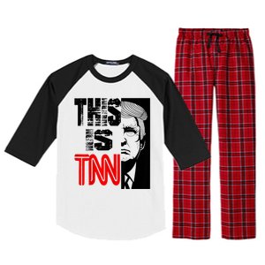 This Is TNN Funny Trump This Is TNN Raglan Sleeve Pajama Set