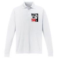 This Is TNN Funny Trump This Is TNN Performance Long Sleeve Polo