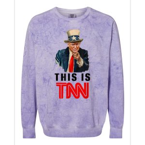 This Is TNN Funny Trump Colorblast Crewneck Sweatshirt