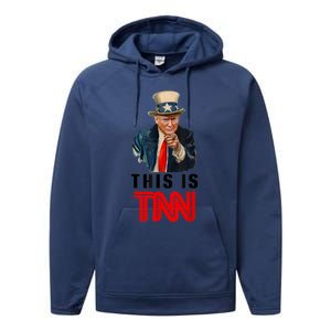 This Is TNN Funny Trump Performance Fleece Hoodie