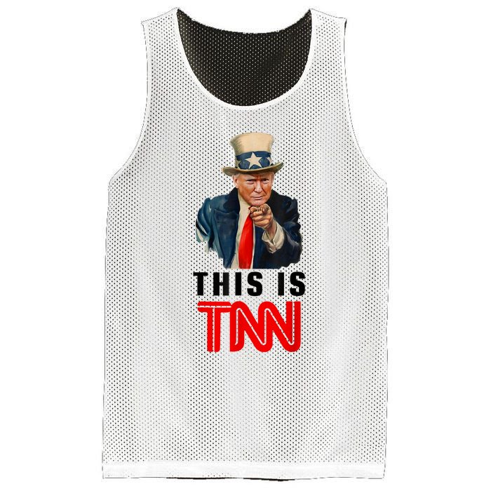 This Is TNN Funny Trump Mesh Reversible Basketball Jersey Tank