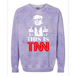 This Is TNN Funny Trump This Is TNN Colorblast Crewneck Sweatshirt