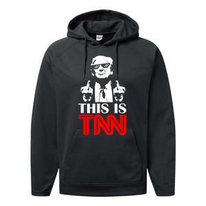 This Is TNN Funny Trump This Is TNN Performance Fleece Hoodie