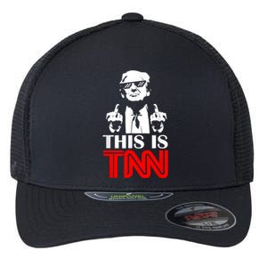 This Is TNN Funny Trump This Is TNN Flexfit Unipanel Trucker Cap