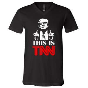 This Is TNN Funny Trump This Is TNN V-Neck T-Shirt