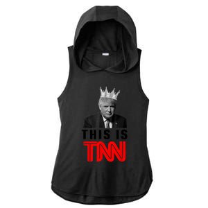 This Is TNN Funny Trump Ladies PosiCharge Tri-Blend Wicking Draft Hoodie Tank