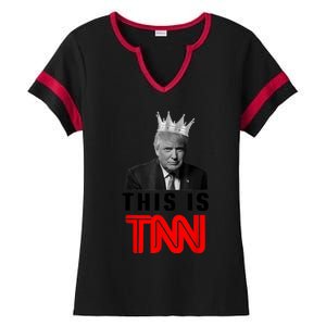 This Is TNN Funny Trump Ladies Halftime Notch Neck Tee