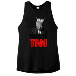 This Is TNN Funny Trump Ladies PosiCharge Tri-Blend Wicking Tank