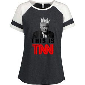 This Is TNN Funny Trump Enza Ladies Jersey Colorblock Tee