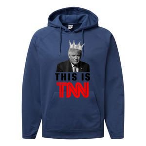 This Is TNN Funny Trump Performance Fleece Hoodie