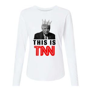 This Is TNN Funny Trump Womens Cotton Relaxed Long Sleeve T-Shirt