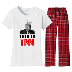 This Is TNN Funny Trump Women's Flannel Pajama Set