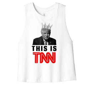 This Is TNN Funny Trump Women's Racerback Cropped Tank