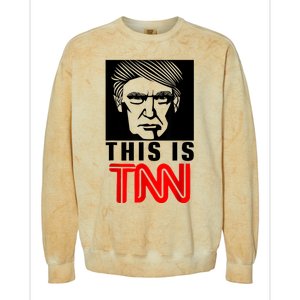 This Is TNN Funny Trump This Is TNN Colorblast Crewneck Sweatshirt