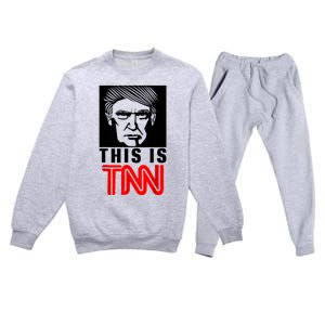 This Is TNN Funny Trump This Is TNN Premium Crewneck Sweatsuit Set