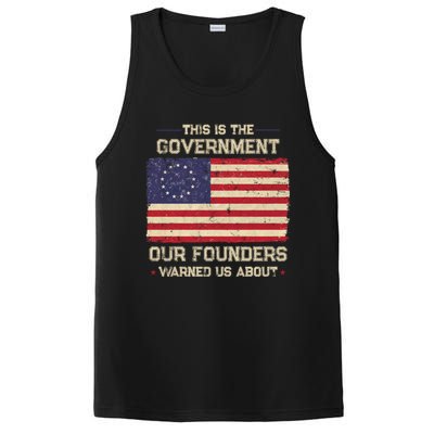 This Is The Government Our Founders Warned Us About Patriot American Flag PosiCharge Competitor Tank