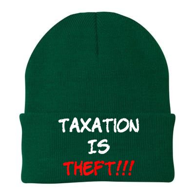 Taxation Is Theft Funny Knit Cap Winter Beanie