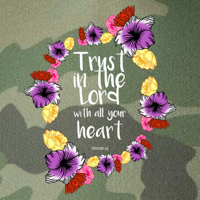 Trust In The Lord Scriptural Quote Biblical Legacy Tie Dye Trucker Hat
