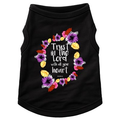 Trust In The Lord Scriptural Quote Biblical Doggie Tank