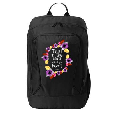 Trust In The Lord Scriptural Quote Biblical City Backpack