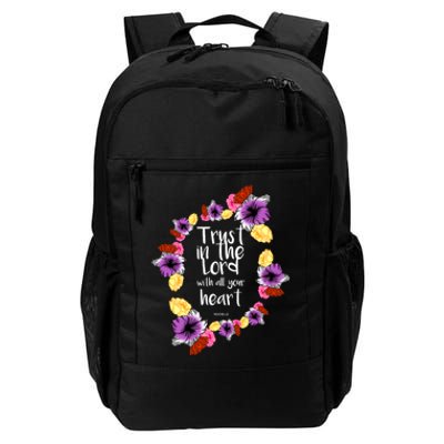 Trust In The Lord Scriptural Quote Biblical Daily Commute Backpack