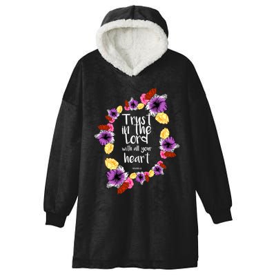 Trust In The Lord Scriptural Quote Biblical Hooded Wearable Blanket