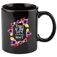 Trust In The Lord Scriptural Quote Biblical 11oz C Handle Ceramic Mug