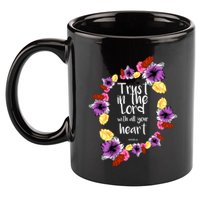Trust In The Lord Scriptural Quote Biblical 11oz C Handle Ceramic Mug