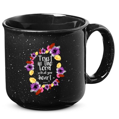Trust In The Lord Scriptural Quote Biblical 15oz Campfire Ceramic Mug