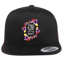 Trust In The Lord Scriptural Quote Biblical Flat Bill Trucker Hat