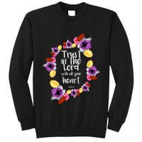 Trust In The Lord Scriptural Quote Biblical Tall Sweatshirt