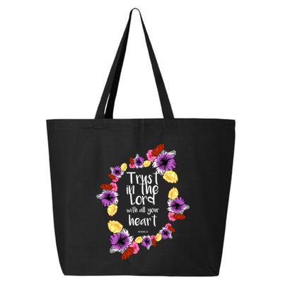Trust In The Lord Scriptural Quote Biblical 25L Jumbo Tote