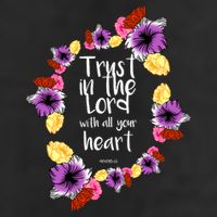 Trust In The Lord Scriptural Quote Biblical 25L Jumbo Tote