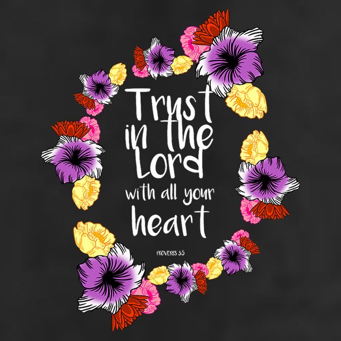Trust In The Lord Scriptural Quote Biblical 25L Jumbo Tote