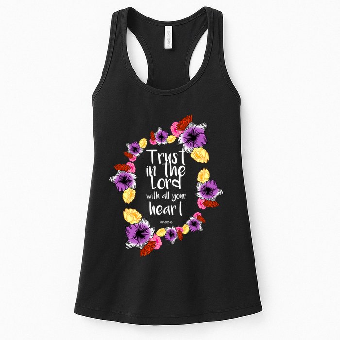 Trust In The Lord Scriptural Quote Biblical Womens Tank Top